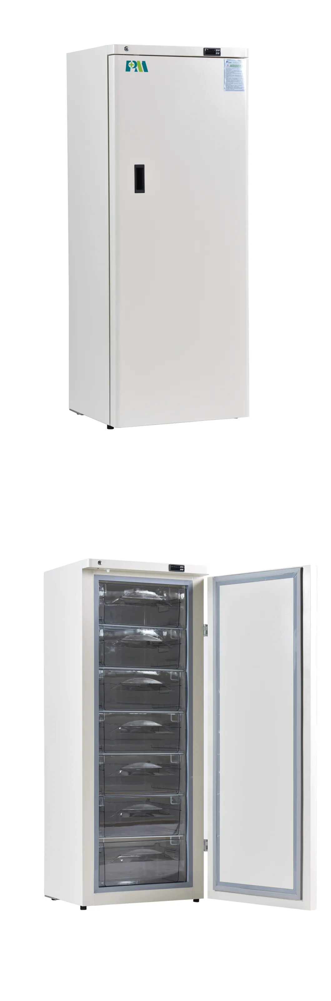 Энергосберегающие -40 градусов вертикально 278 литров медицинского морозильника с Multi ящиками