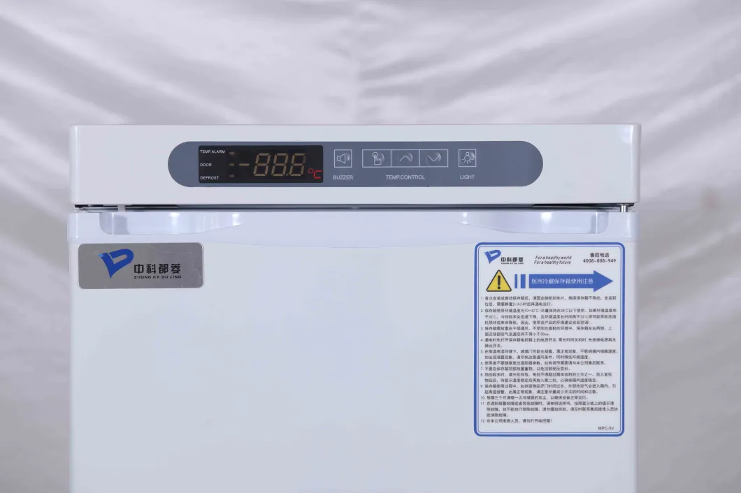 Холодильник мини вертикальной фармации стойки 100L медицинской экономической вакционный 2-8 градусов