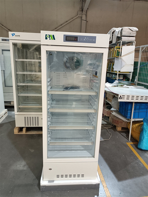 2-8 холодильник 226L медицинской ранга лаборатории больницы степени вертикальный с одиночной стеклянной дверью высококачественной