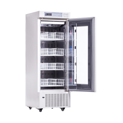 Портативный больничный банк крови холодильный шкаф с нагревающей пена стеклянной двери 208L