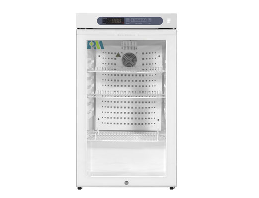 2-8 замораживатель градусов 100L фармацевтический медицинский со стеклянной дверью для оборудования больницы лаборатории