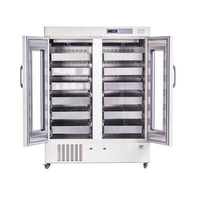 нержавеющая сталь холодильника хранения крови принудительного воздушного охлаждения R134a большой емкости 1008L внутренняя