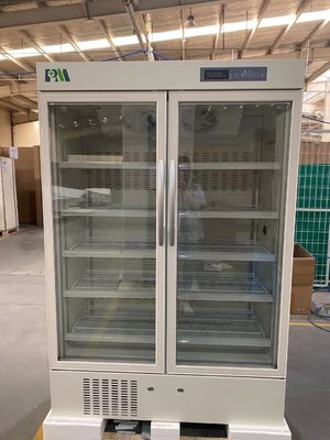 фармация двери двойника 656L стеклянная и окружающая среда холодильника лаборатории вакционная дружелюбная