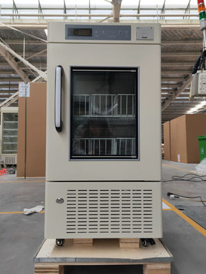 принудительное воздушное охлаждение вертикального криогенного холодильника банка крови 108L реальное 4 градуса для больницы
