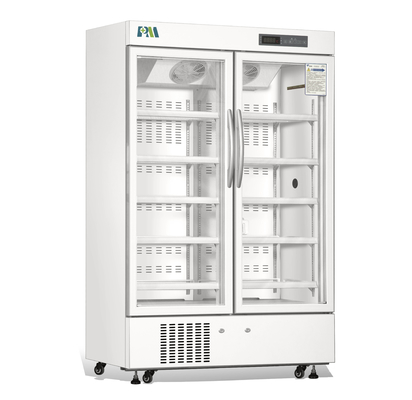 2-8 холодильника фармации двери двойника степени 1006L сертификат CE стеклянного чистосердечного медицинский