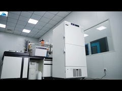 Двухкамерный вертикальный медицинский морозильник для глубокой заморозки вакцин, минус 25 градусов