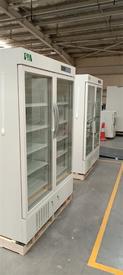 холодильник холодильника эргономической двойной стеклянной фармации двери 656L биомедицинской вакционный для оборудования больницы