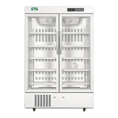 2-8 фармации двери градусов холодильник медицинской ранга замораживателей хранения двойной стеклянной вакционный