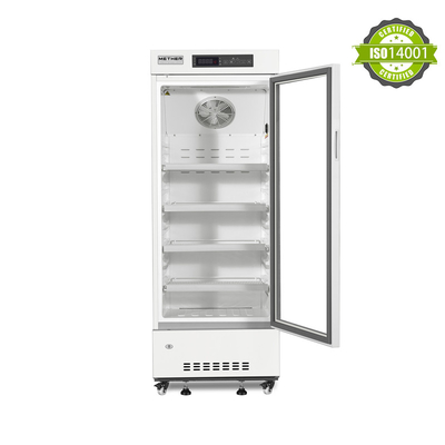 2-8 холодильник 226L медицинской ранга лаборатории больницы степени вертикальный с одиночной стеклянной дверью высококачественной