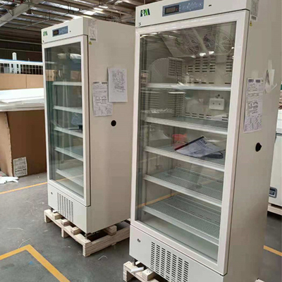Микропроцессорный температурный контроллер Медицинская аптека холодильник с нагретой стеклянной дверью 416L