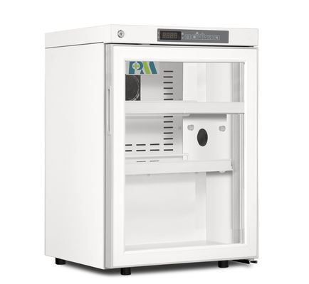 2-8 фармации двери степени 60L холодильник холодильника мини портативной одиночной стеклянной медицинский