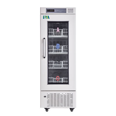 Auto Frost Glass Door 4 Degree 208L Portable Biomedical Blood Bank Refrigerators Fridge