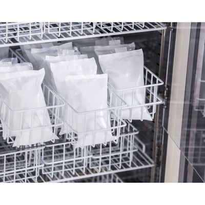 холодильники банка крови 208L PROMED чистосердечные медицинские с нагревая дверью автоматическим Frost стекла пены