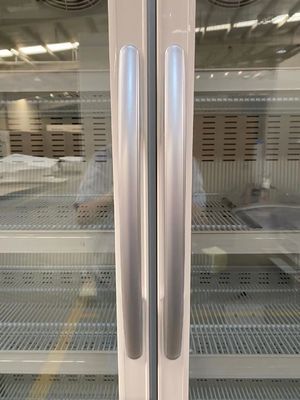 фармация двойной двери 656L и холодильник лаборатории со стеклянной дверью и светом СИД внутренним